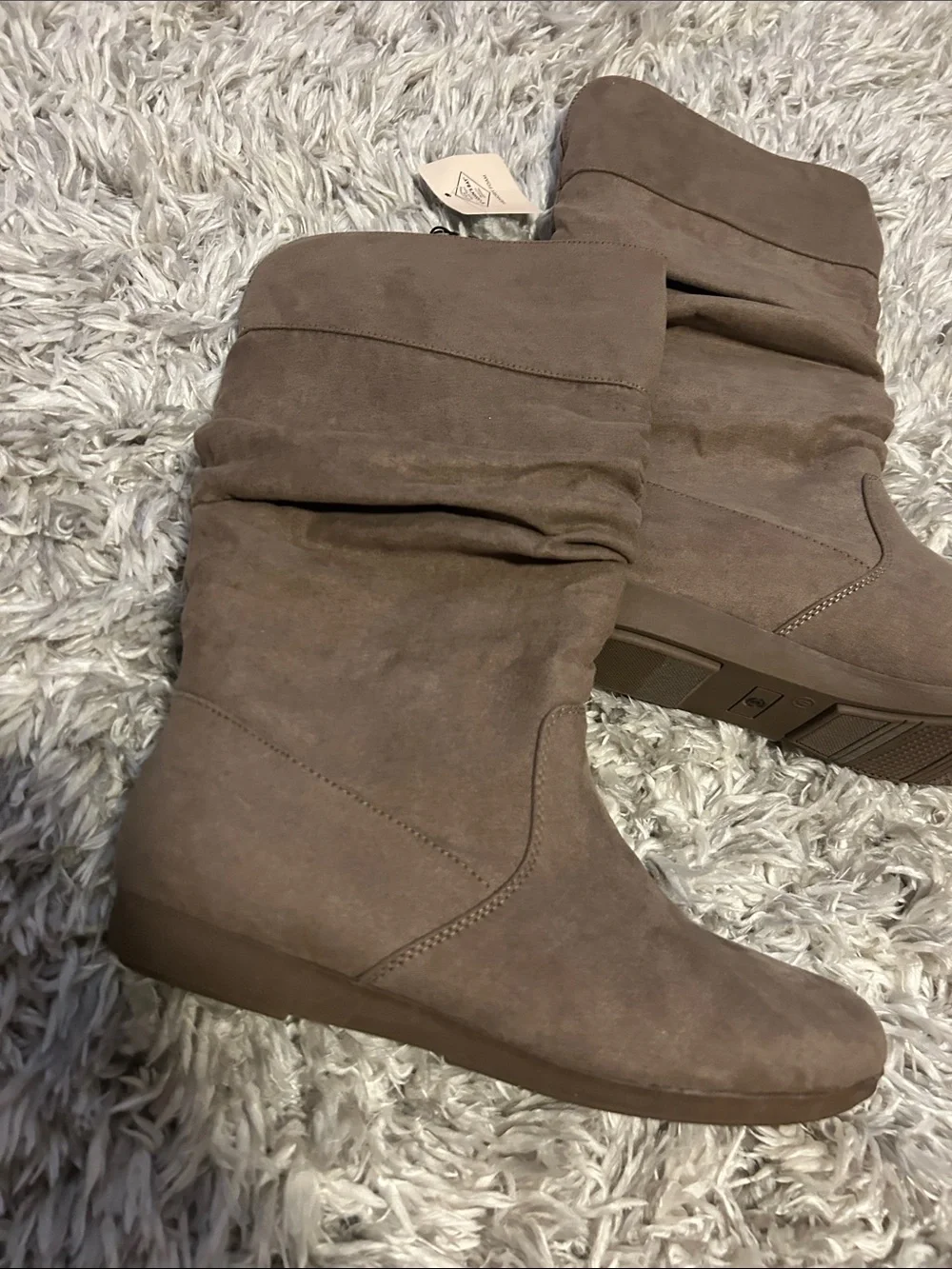 St. John's Bay Taupe Slouch Over-the-Knee Boots